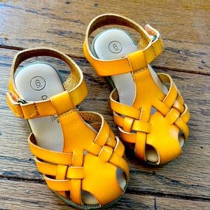Cat and jack toddler leather sandals sz 6